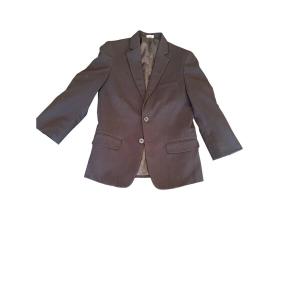 Calvin Klein Black 2-Piece Suit Size 8 Regular Boys Polyester Blend Church - Picture 3 of 5